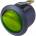 Spínač kolébkový kulatý 12V/10A zelený s podsvícením