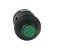 Tlačítko kulaté 12V/6A, zelená LED kontrolka